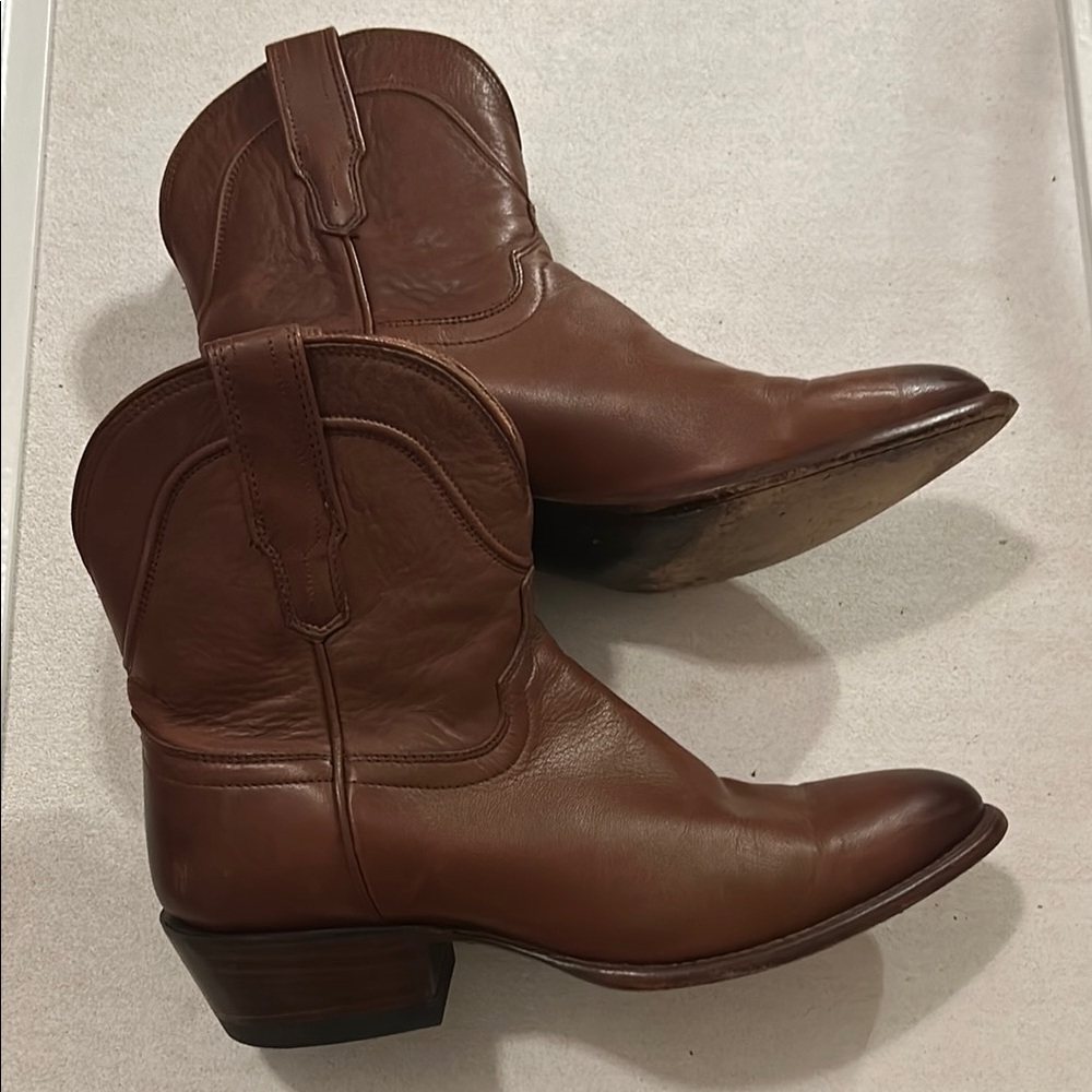 Brown Leather Cowboy Boots by Tecovas